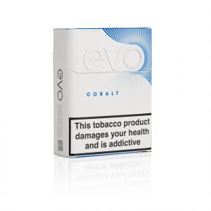 A closed pack of Ploom EVO Cobalt sticks